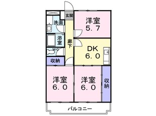 プレイスメゾン美輝の物件間取画像